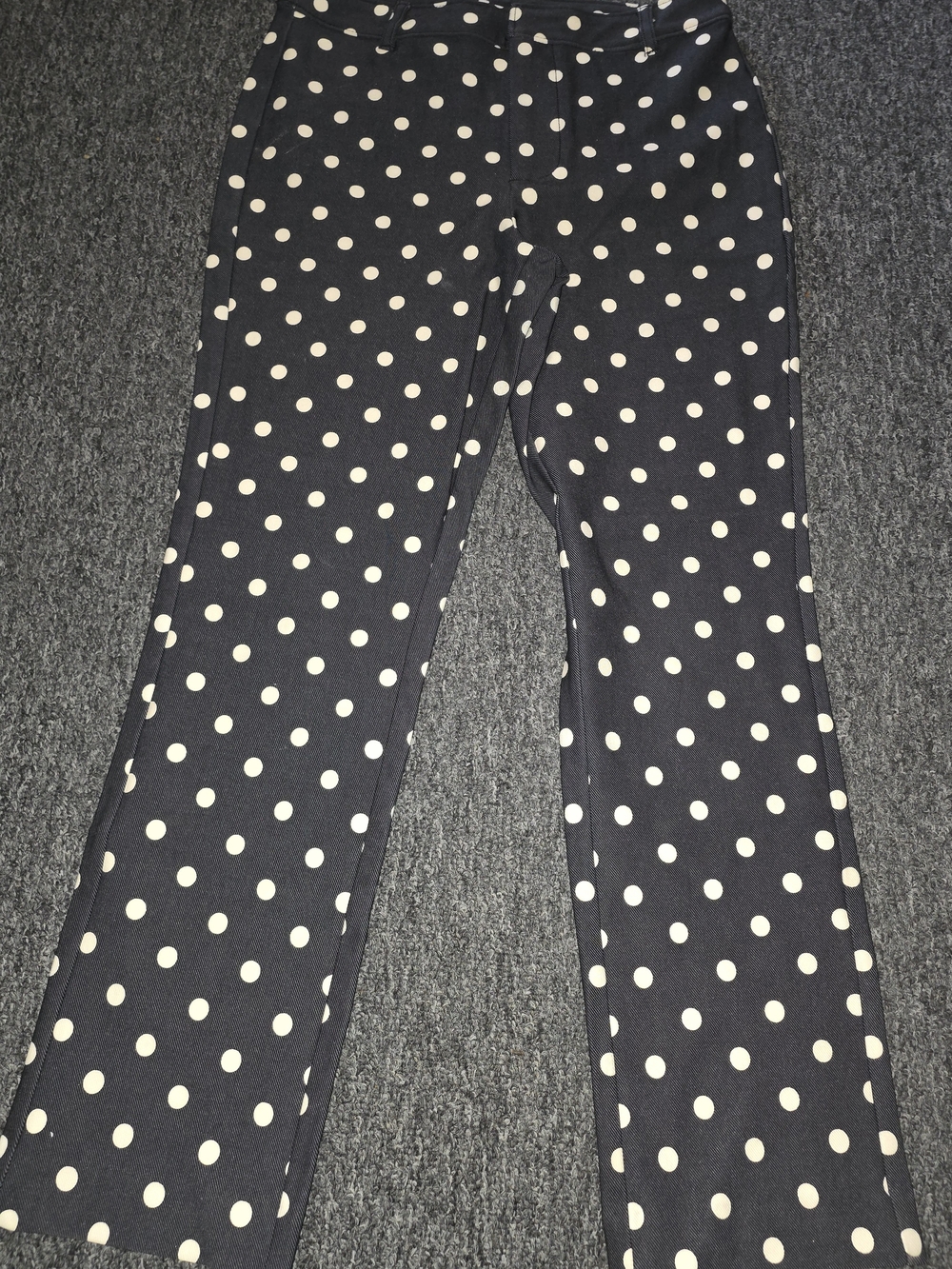Free People Black Leggings with White Polka Dots